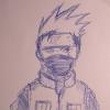 Kakashi stylo bic bleu