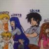 naruto hinata avec des amie la famille 