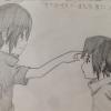 Itachi poking Sasuke