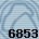 6853