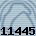 11445