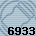6933