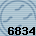 6834